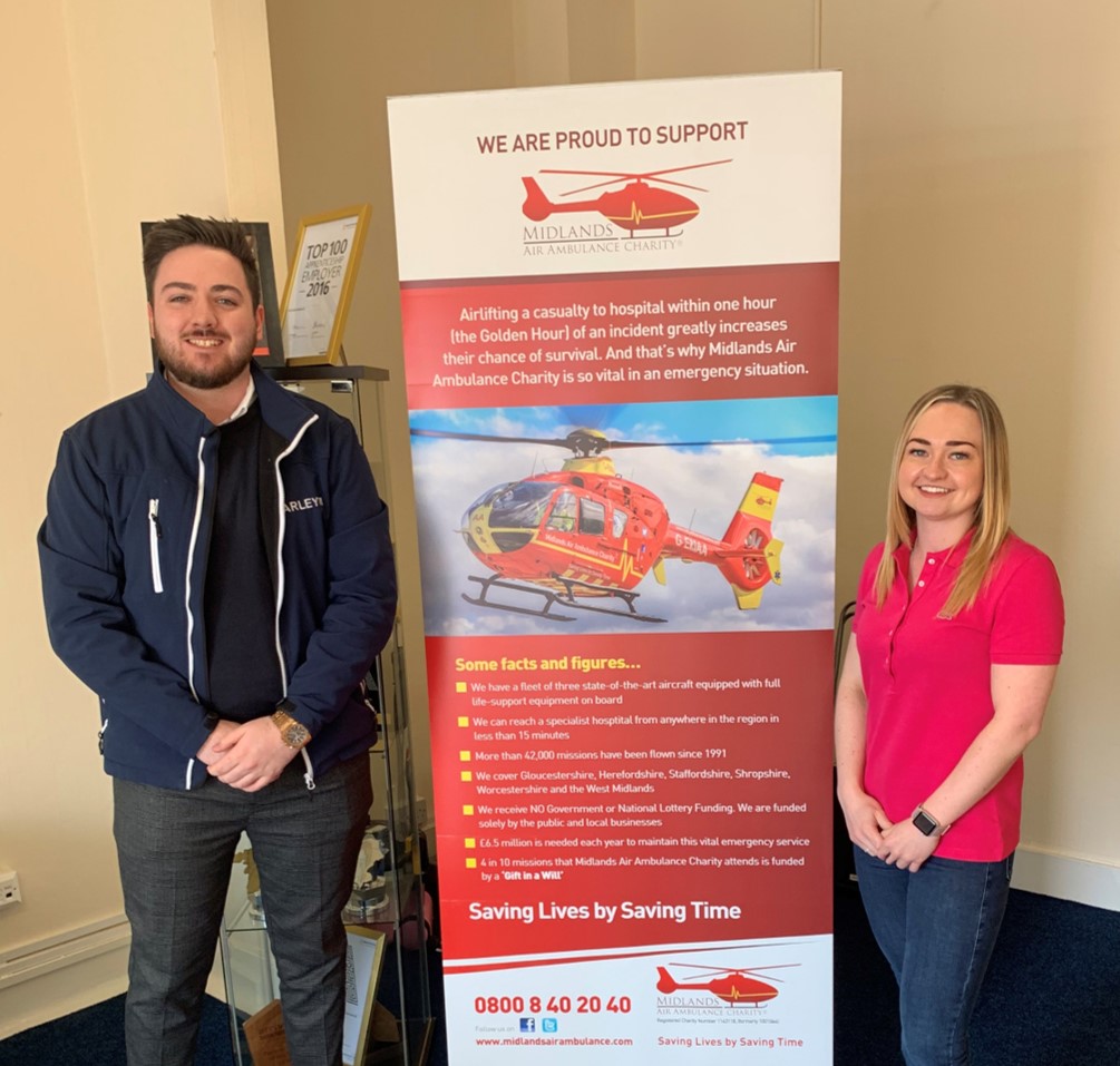 Willcox Matthews support the Midlands Air Ambulance Charity